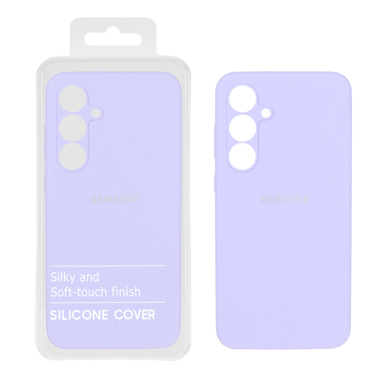 1521224 قاب سیلیکونی پاک کنی اورجینال درجه یک Samsung Galaxy S24 FE - یاسی (پک دار) - NTC - تصویر 1