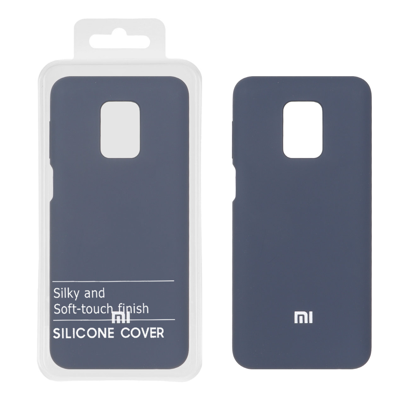 1521734 قاب سیلیکونی پاک کنی اورجینال درجه یک Xiaomi Redmi Note 9S / Redmi Note 9 Pro / Redmi Note 9 Pro Max - سرمه ای تیره (پک دار) - NTC - تصویر 1