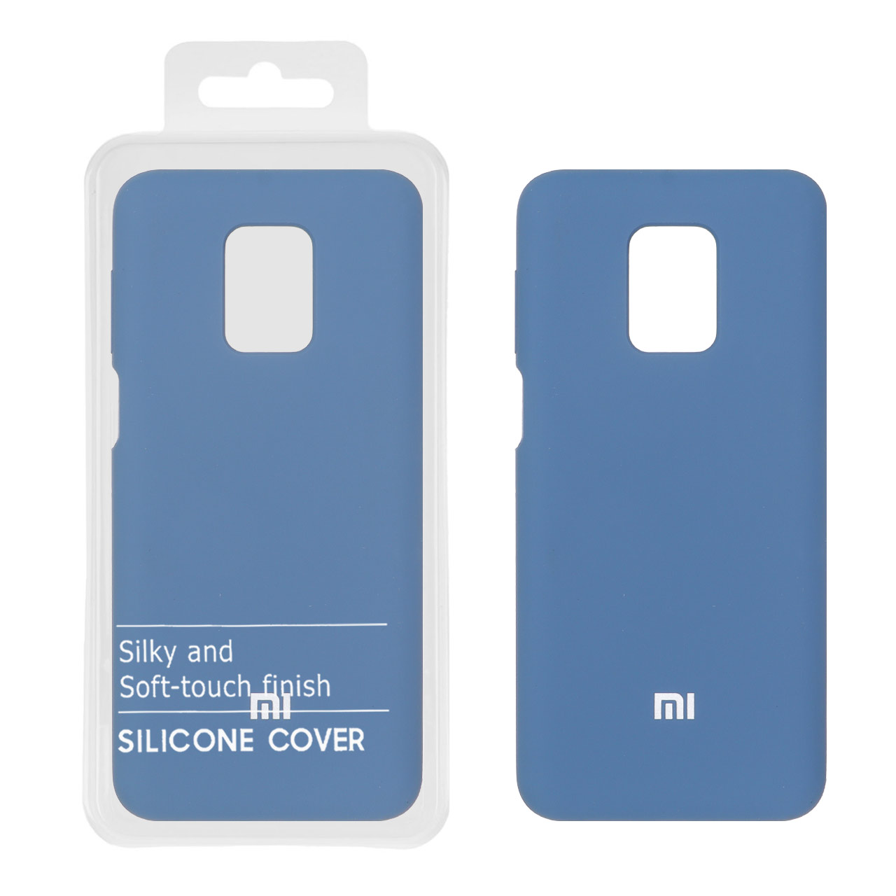 1521736 قاب سیلیکونی پاک کنی اورجینال درجه یک Xiaomi Redmi Note 9S / Redmi Note 9 Pro / Redmi Note 9 Pro Max - آبی تیره (پک دار) - NTC - تصویر 1