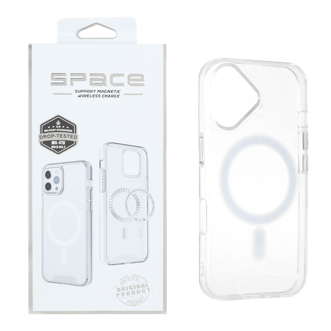 1523170 قاب اورجینال Space شفاف Magsafe مدل Apple iPhone 16 (پک دار) - تصویر 1