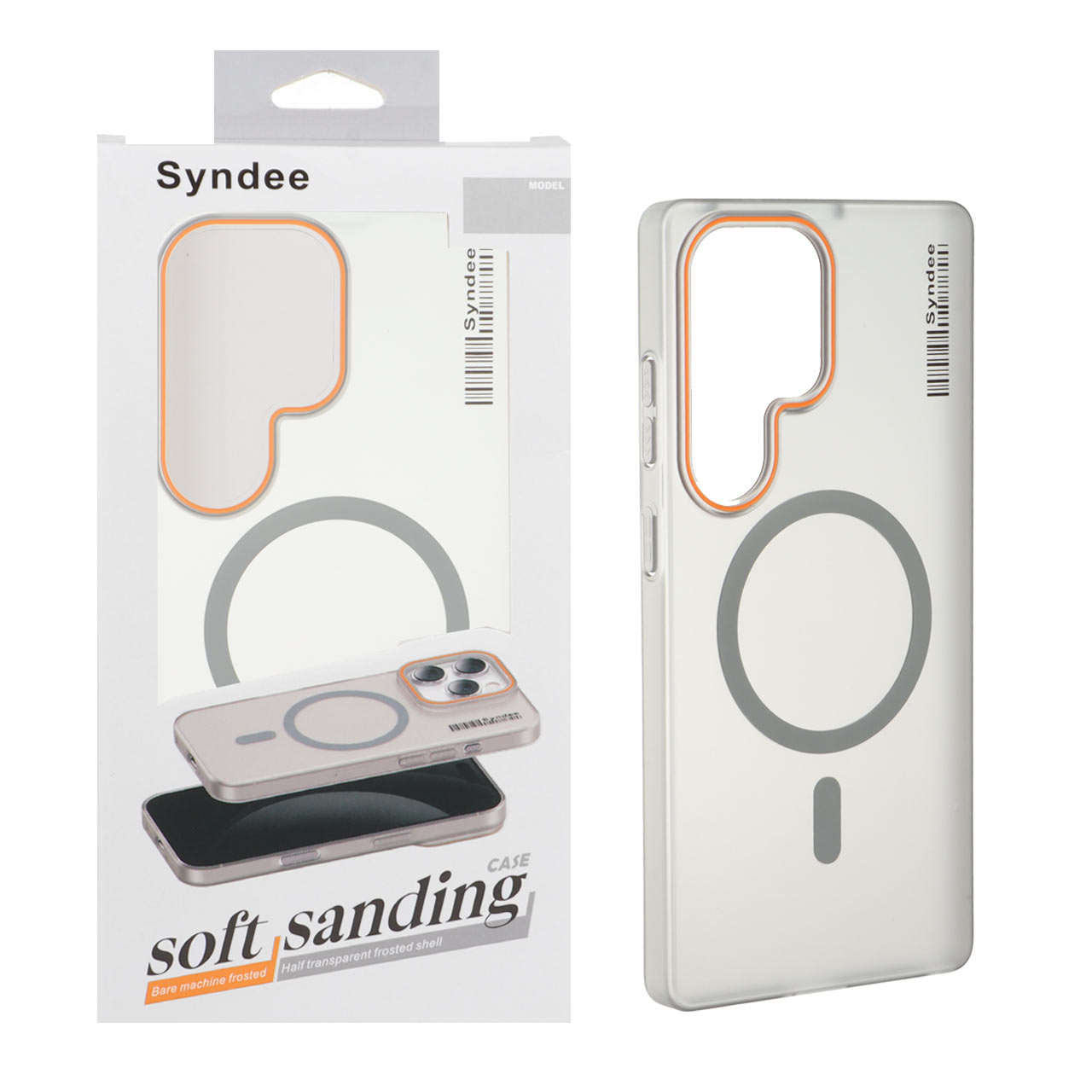 1563122 قاب اورجینال Syndee پشت مات MagSafe مدل Samsung Galaxy S25 Ultra - خاکستری (پک دار ) - تصویر 1