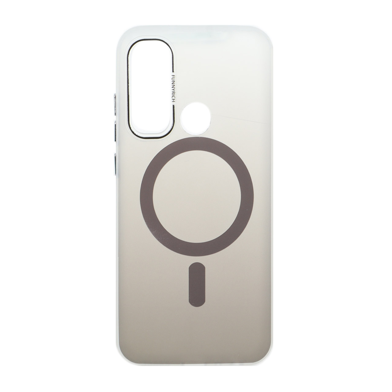 1573584 قاب مات Funnyrich دو رنگ طرح مگ سیف Xiaomi Redmi Note 8 - دودی - تصویر 1