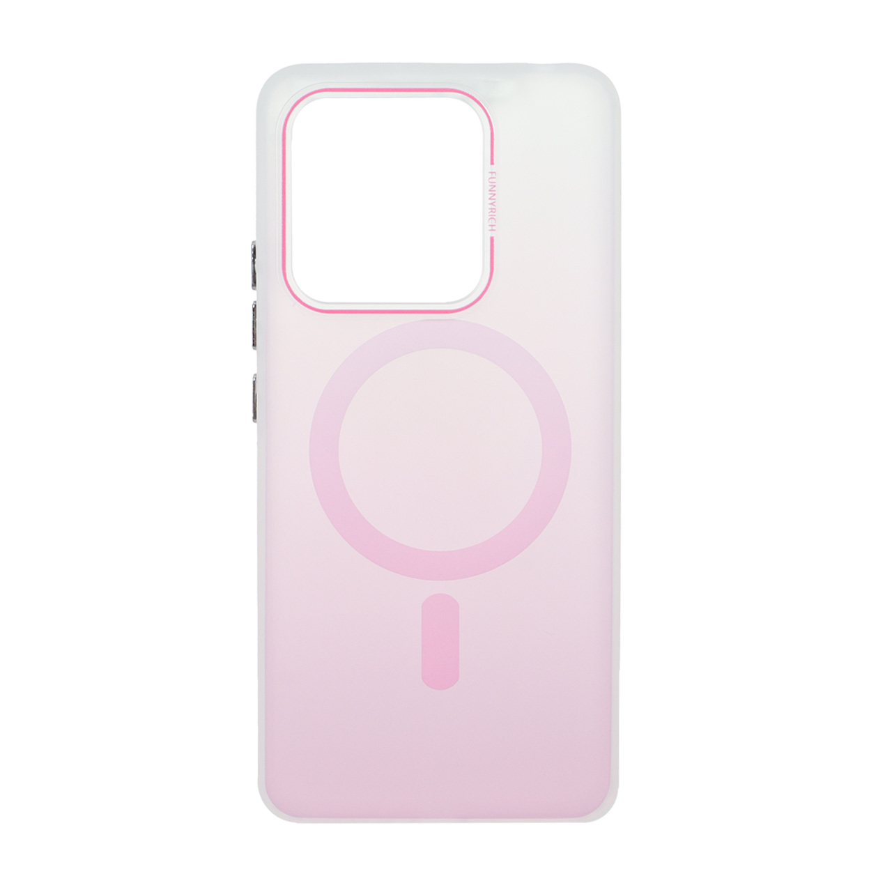 1573644 قاب مات Funnyrich دو رنگ طرح مگ سیف Xiaomi Redmi Note 13 4G - صورتی - تصویر 1