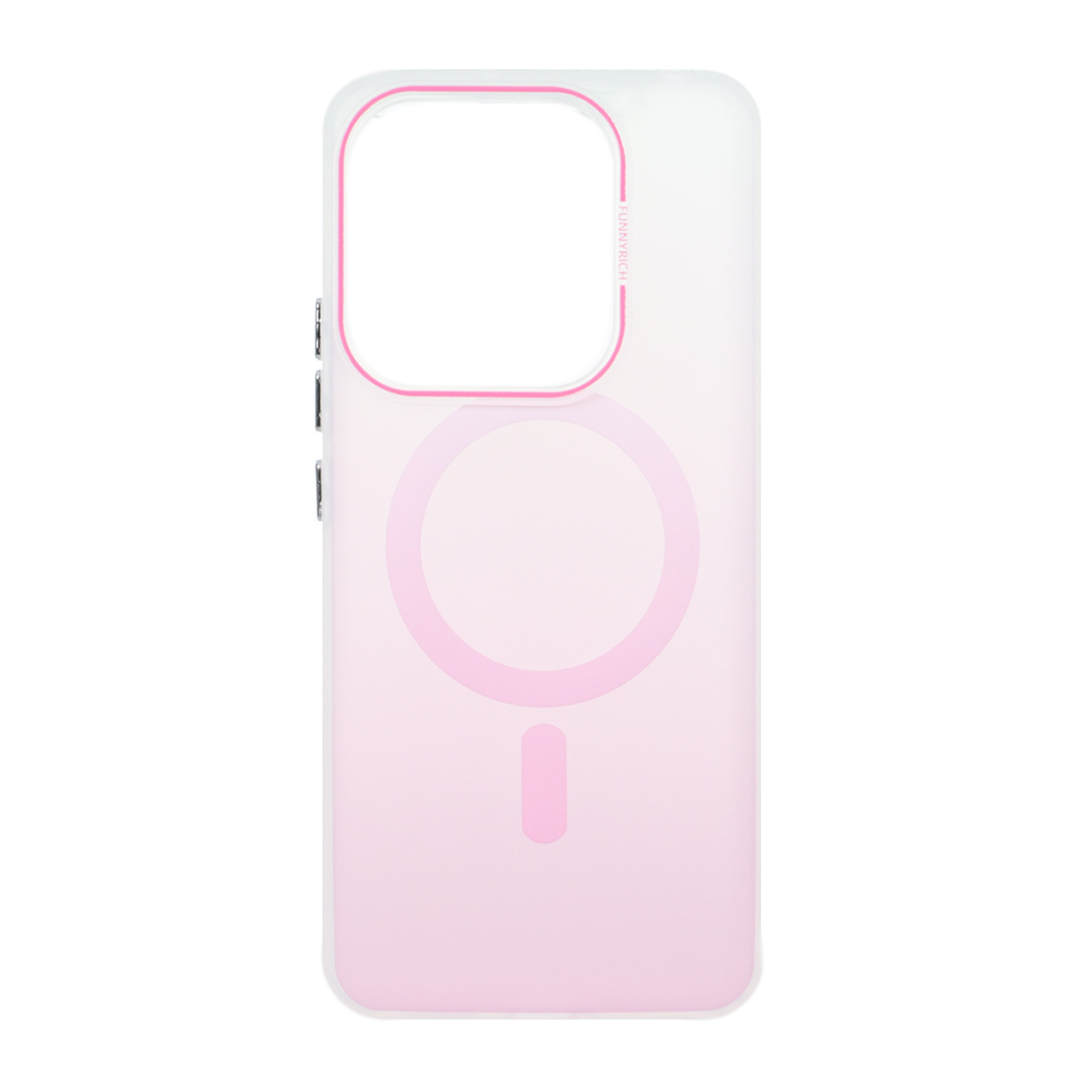 1573652 قاب مات Funnyrich دو رنگ طرح مگ سیف Xiaomi Redmi Note 14 4G - صورتی - تصویر 1