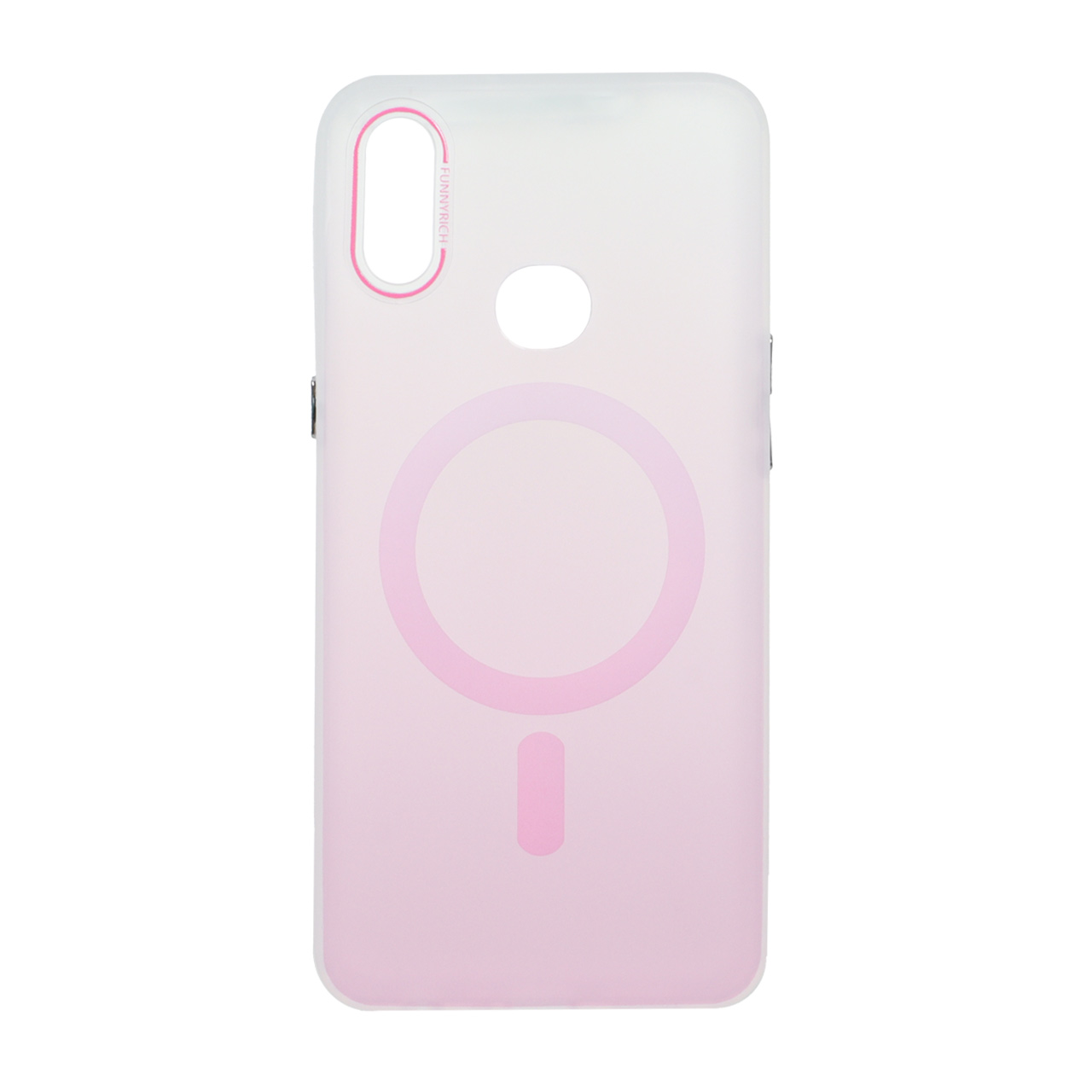 1573714 قاب مات Funnyrich دو رنگ طرح مگ سیف Samsung Galaxy A10s - صورتی - تصویر 1