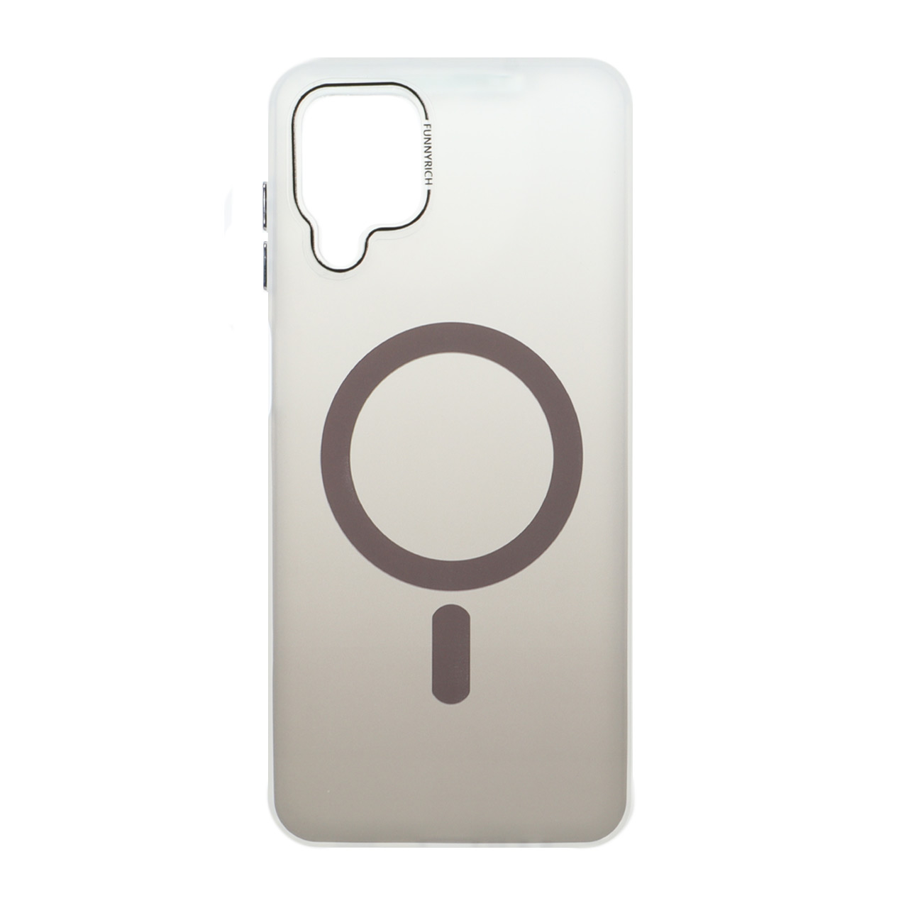 1573786 قاب مات Funnyrich دو رنگ طرح مگ سیف Samsung Galaxy A12 / M12 / F12 - دودی - تصویر 1