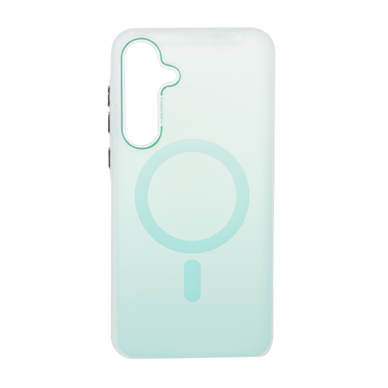 1573800 قاب مات Funnyrich دو رنگ طرح مگ سیف Samsung Galaxy A35 / A55 - سبز روشن - تصویر 1