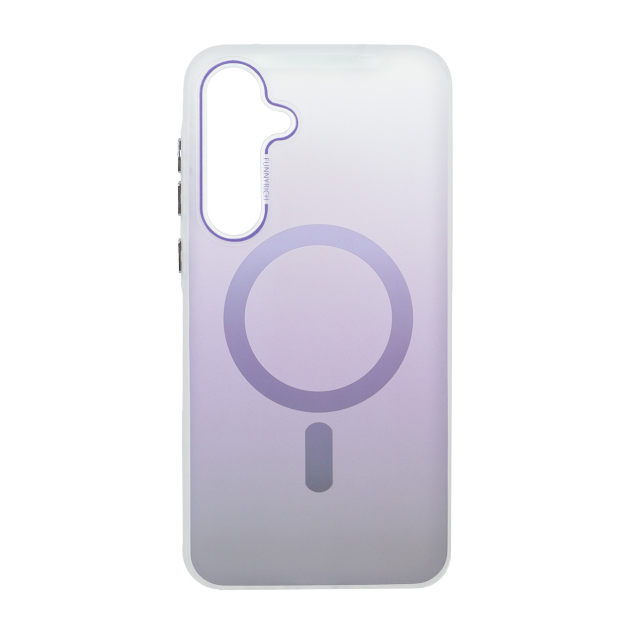 1573802 قاب مات Funnyrich دو رنگ طرح مگ سیف Samsung Galaxy A35 / A55 - بنفش - تصویر 1