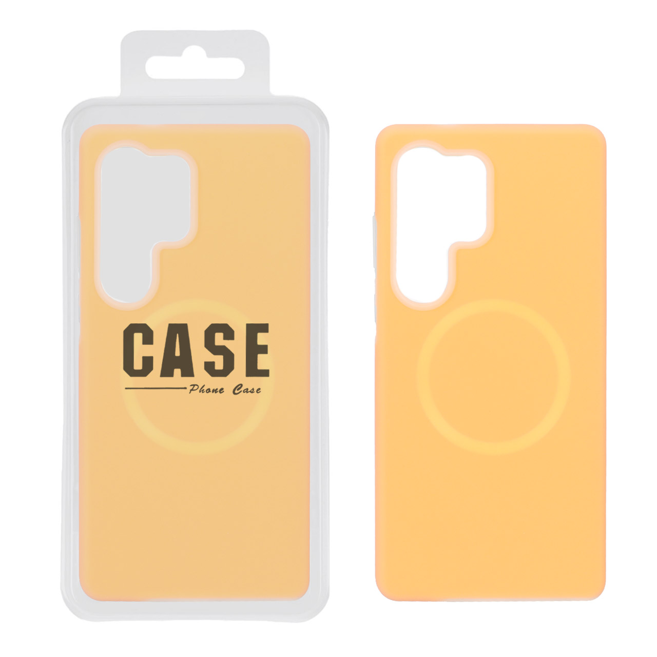 1574448 قاب سیلیکونی پاستیلی Samsung Galaxy S25 Ultra - نارنجی - تصویر 1