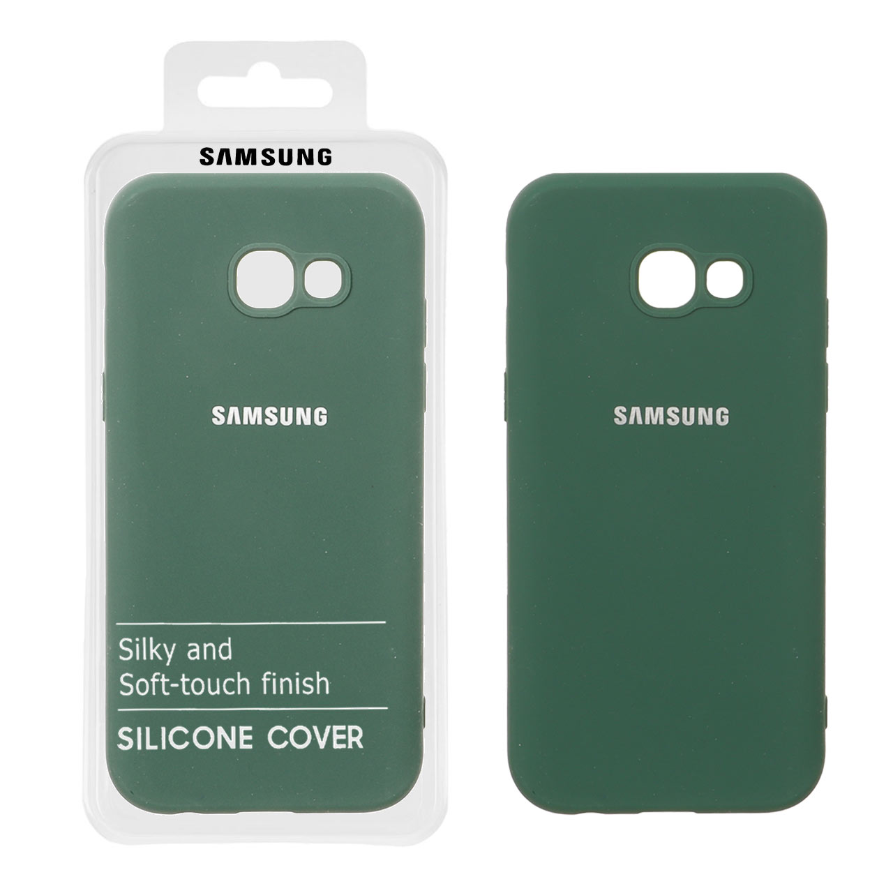 1574532 قاب نیو سیلیکون محافظ لنزدار Samsung Galaxy A520 / A5 (2017) - RFF - سبز (پک دار) - تصویر 1