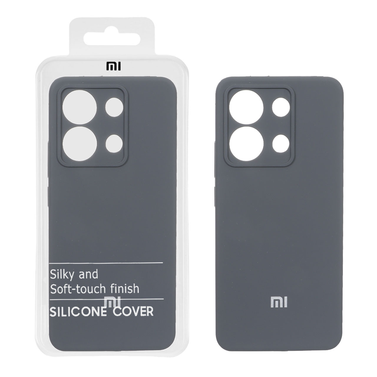 1574890 قاب سیلیکونی پاک کنی اورجینال درجه یک Xiaomi Redmi Note 13 4G - خاکستری (پک دار) - NTC - تصویر 1