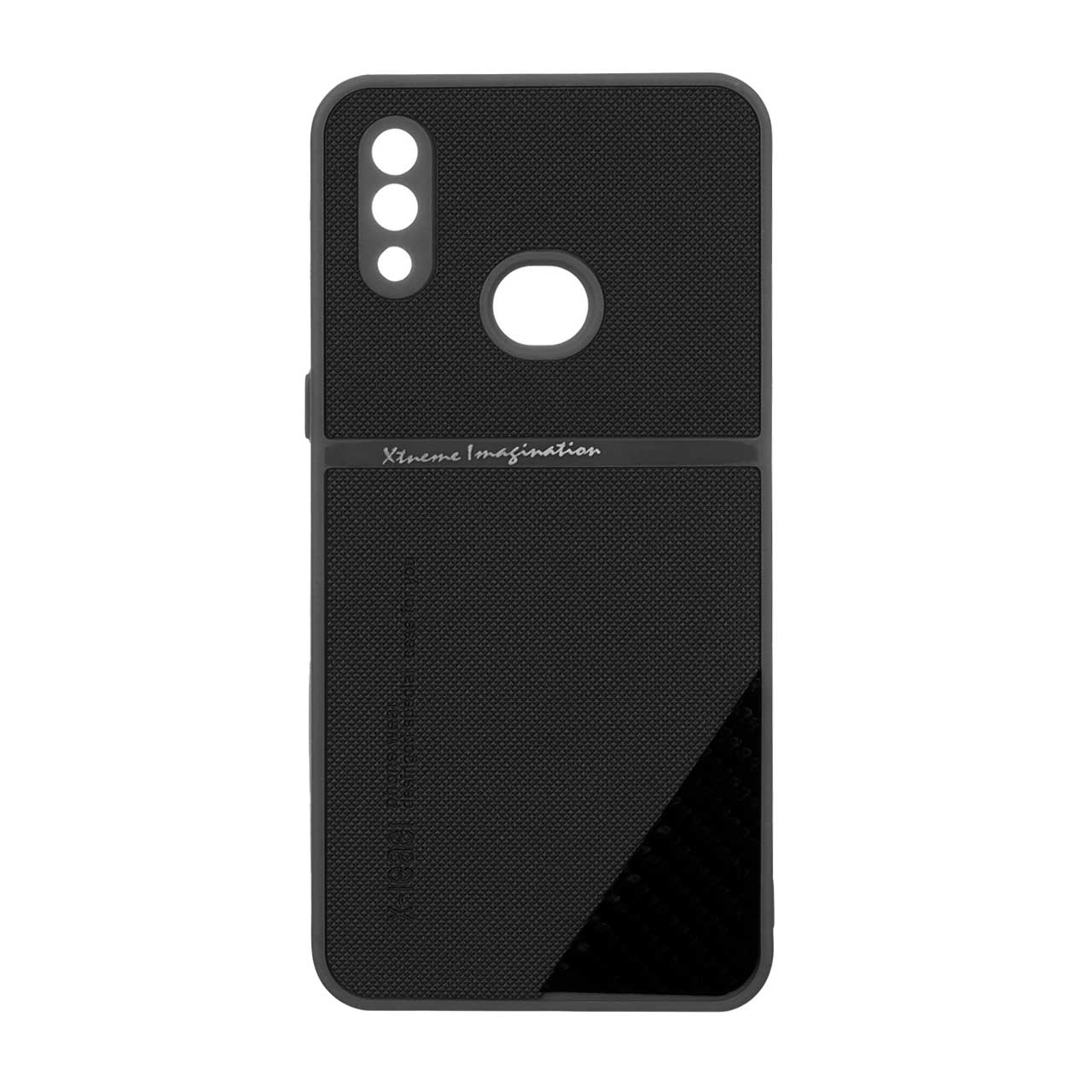 1575494 قاب Extreme Imagination طرح کربن سوزنی محافظ لنزدار Samsung Galaxy A10s - مشکی - تصویر 1