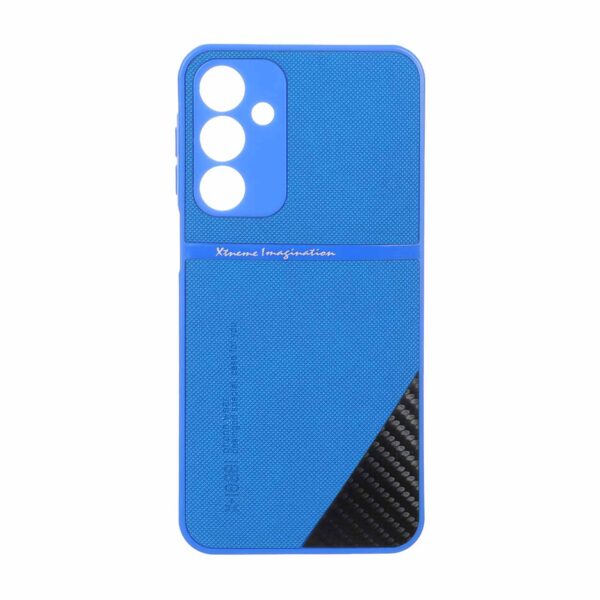 قاب Extreme Imagination طرح کربن سوزنی محافظ لنزدار Samsung Galaxy A16 - آبی