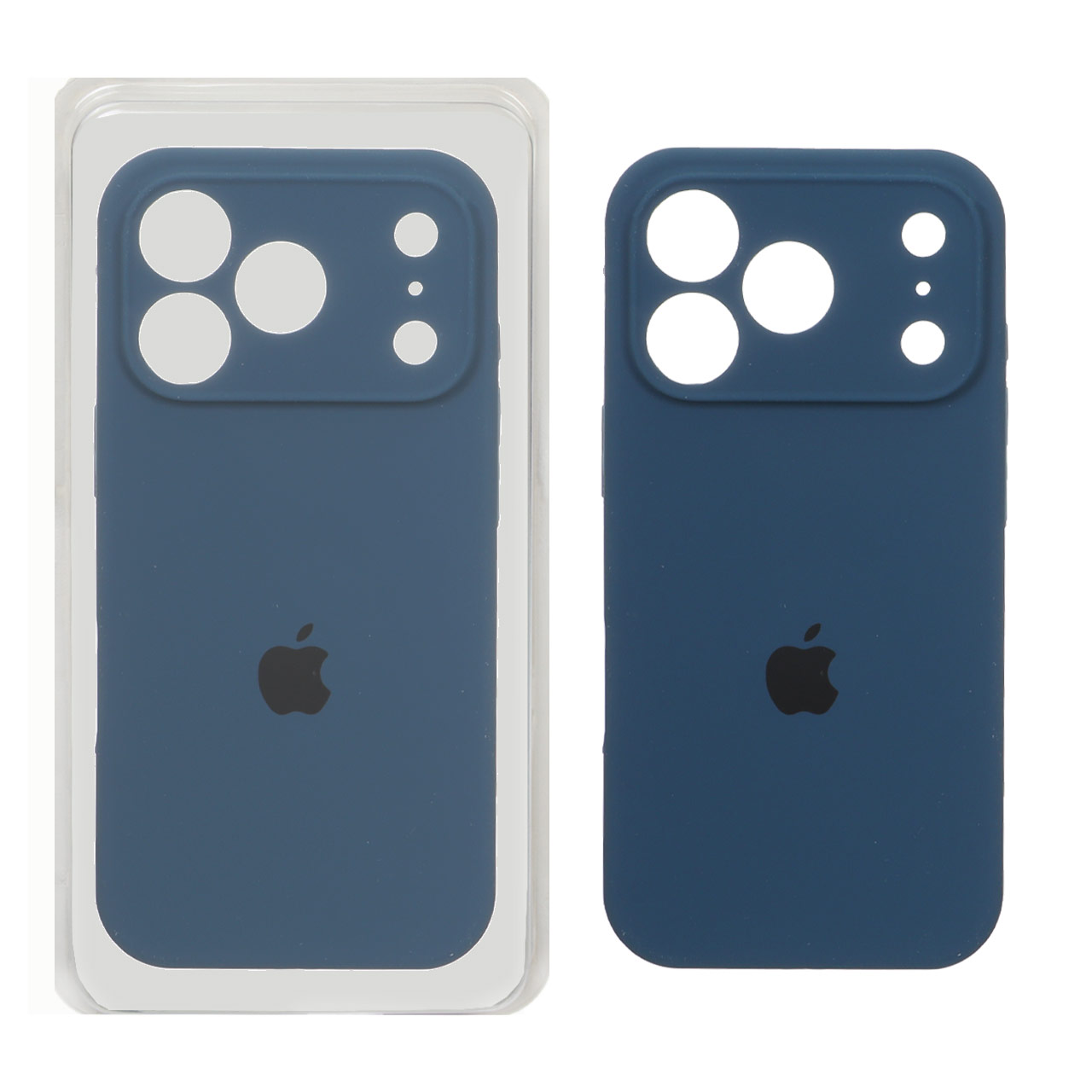 1577436 قاب سیلیکونی پاک کنی محافظ لنزدار اورجینال Apple iPhone 17 Pro - آبی اقیانوسی (پک اصلی) - تصویر 1