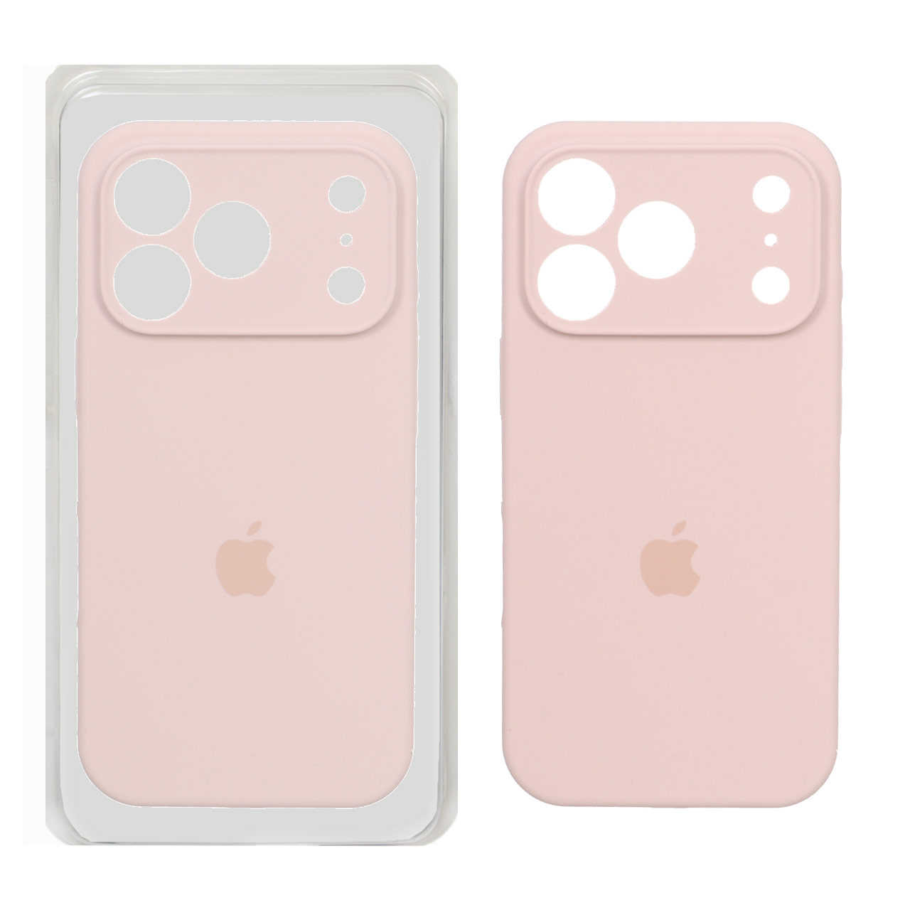 1577458 قاب سیلیکونی پاک کنی محافظ لنزدار اورجینال Apple iPhone 17 Pro - صورتی چرک (پک اصلی) - تصویر 1