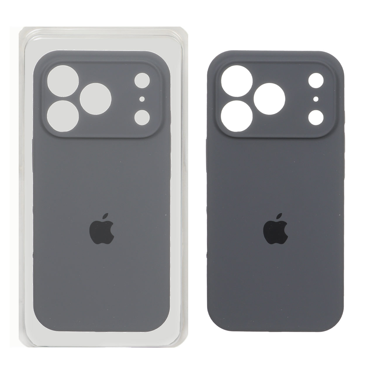 1577480 قاب سیلیکونی پاک کنی محافظ لنزدار اورجینال Apple iPhone 17 Pro - ذغالی (پک اصلی) - تصویر 1