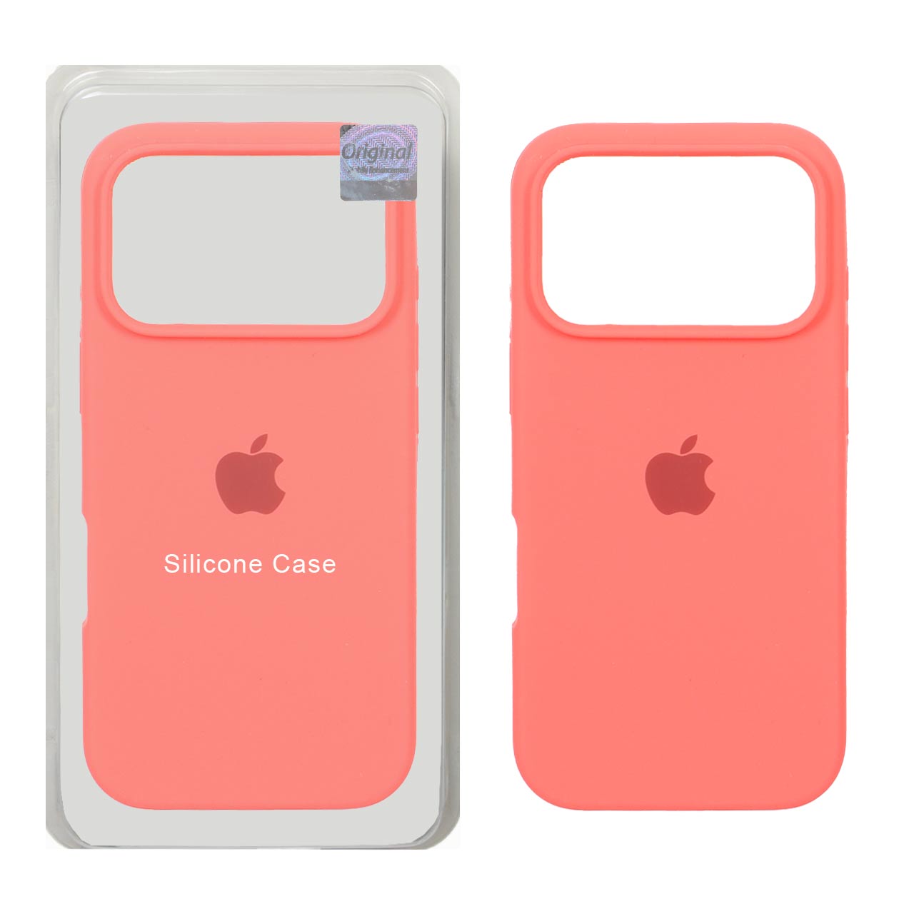1577798 قاب سیلیکونی پاک کنی اورجینال Master Quality مدل Apple iPhone 17 Pro - مرجانی (پک دار) - تصویر 1
