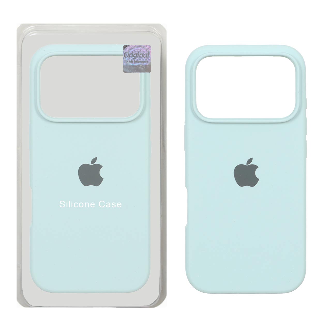 1577812 قاب سیلیکونی پاک کنی اورجینال Master Quality مدل Apple iPhone 17 Pro - آبی کبریتی (پک دار) - تصویر 1