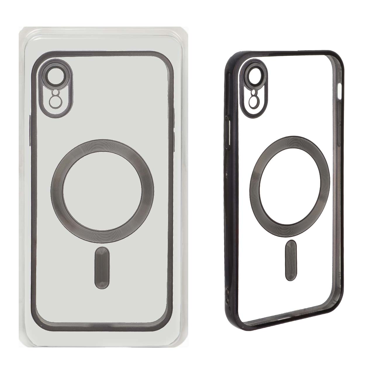 1578842 قاب اورجینال الکترواستاتیک Magsafe لنز گلس دار Apple iPhone XR - مشکی (پک دار) - تصویر 1