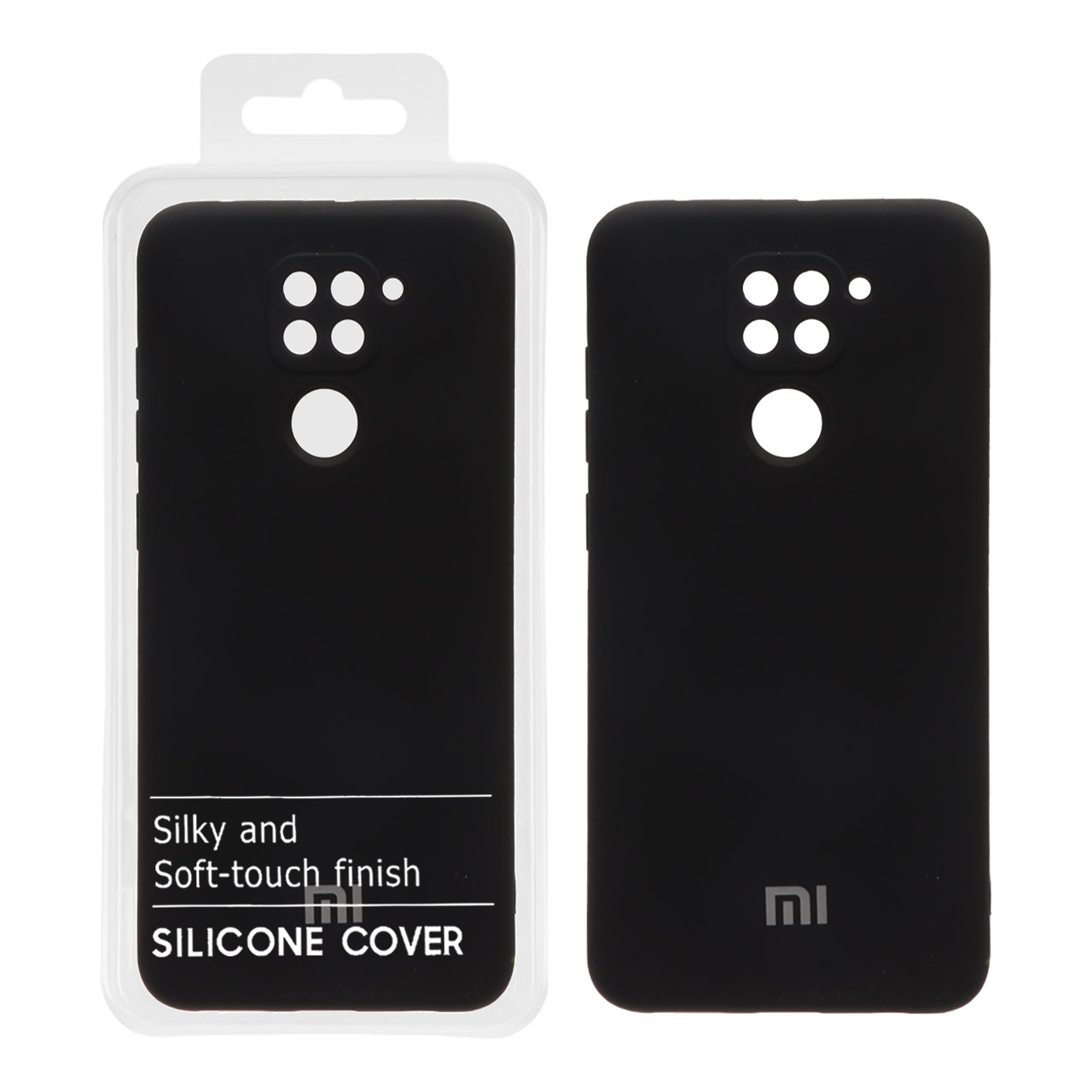 755128 قاب نیو سیلیکون محافظ لنزدار Xiaomi Redmi note 9 -RFF - مشکی کد7 (پک دار) - تصویر 1