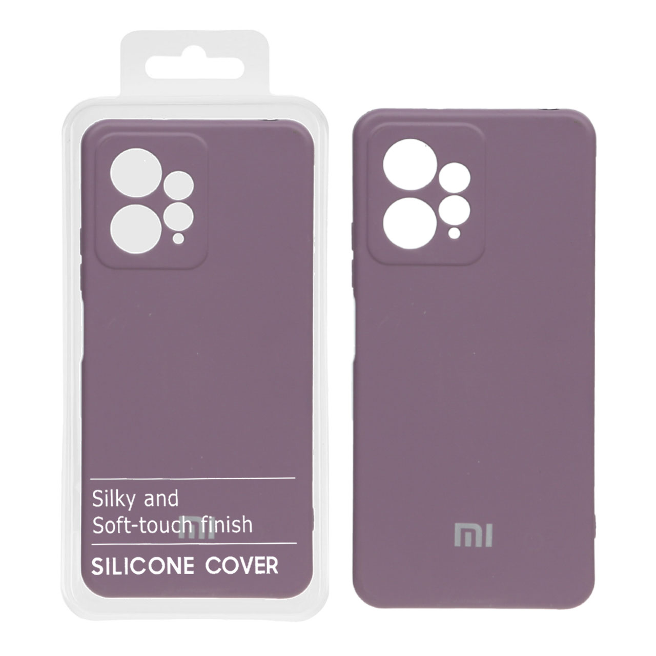 834852 قاب نیو سیلیکون محافظ لنزدار Xiaomi Redmi Note 12 4G - RFF - بادمجانی (پک دار) - تصویر 1