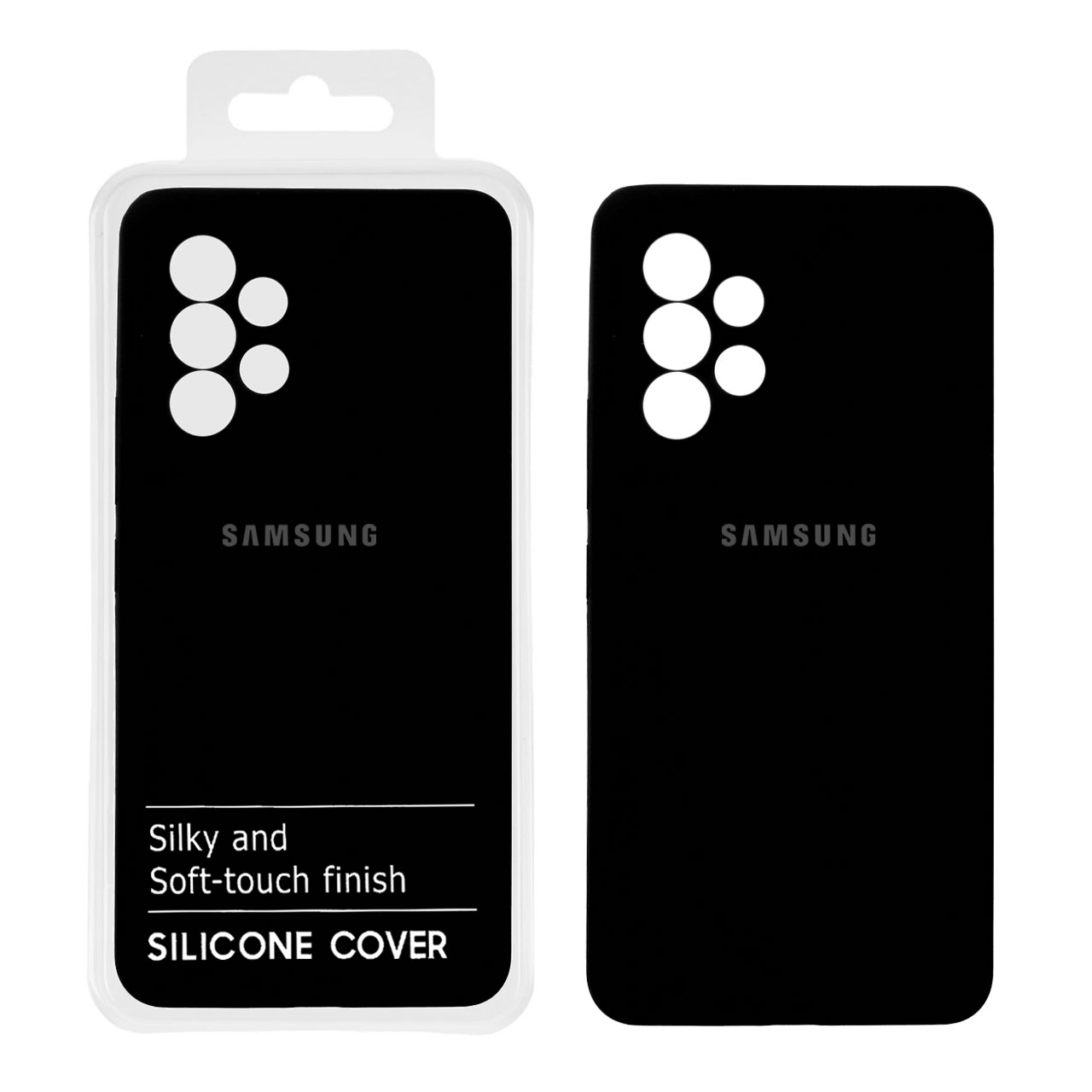 876754 قاب سیلیکونی پاک کنی اورجینال درجه یک Samsung Galaxy A53 - مشکی (پک دار) - تصویر 1