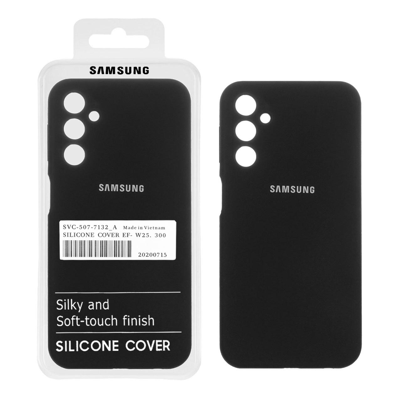 891022 قاب سیلیکونی پاک کنی اورجینال درجه یک Samsung Galaxy A24 - مشکی (پک دار) - تصویر 1