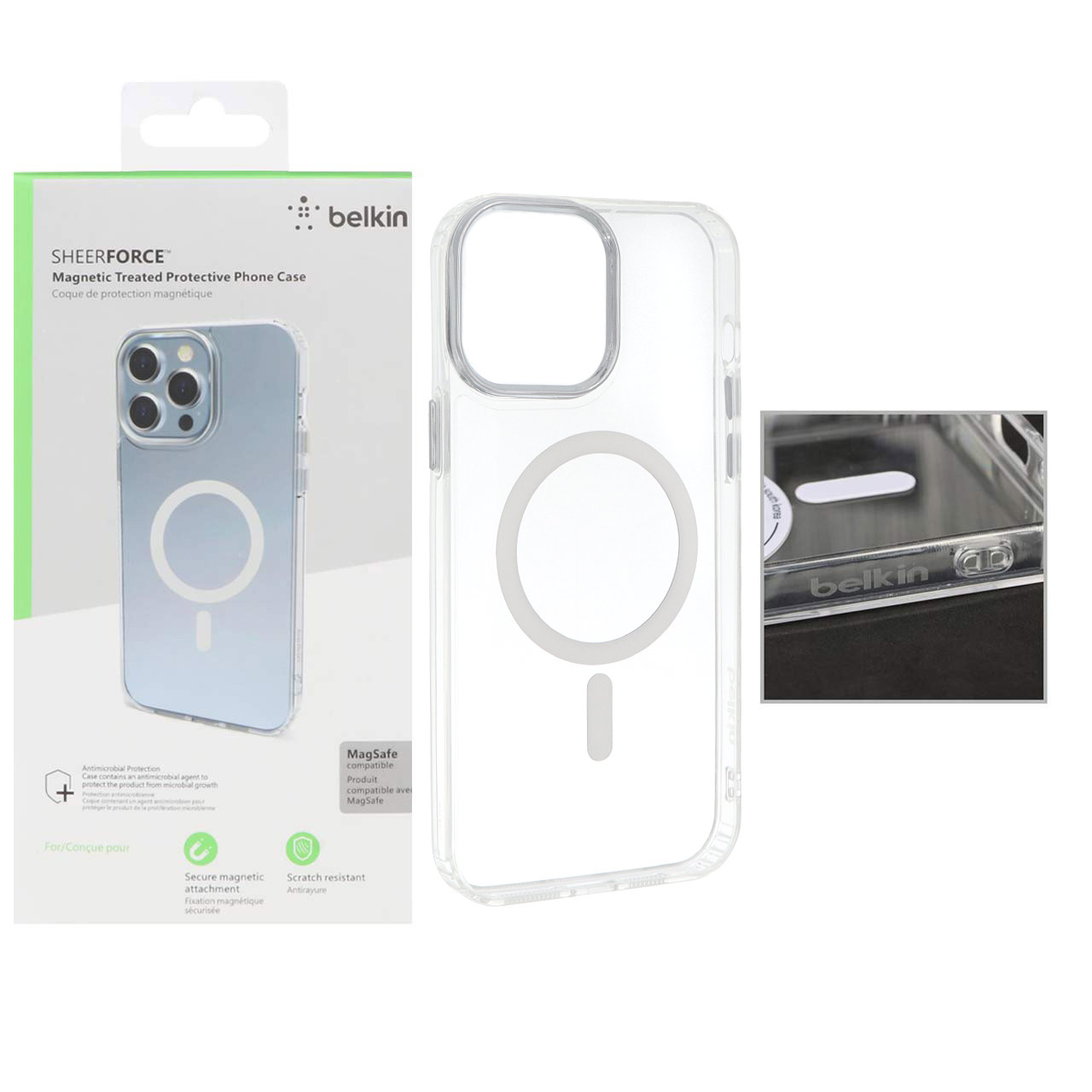 1152438 قاب belkin شفاف Magsafe مدل Apple iPhone 13 Pro Max (پک دار) - تصویر 1