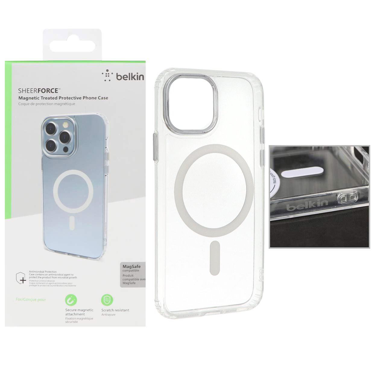 1152448 قاب belkin شفاف Magsafe مدل Apple iPhone 11 Pro (پک دار) - تصویر 1