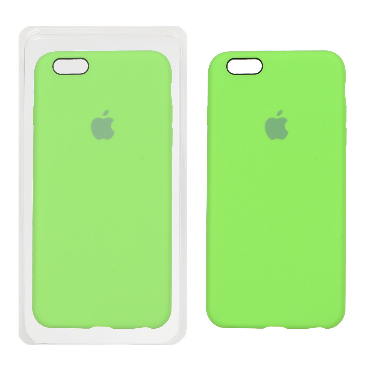 1188278 قاب سیلیکونی پاک کنی اورجینال Apple iPhone 6 Plus / iPhone 6s Plus - سبز روشن (پک اصلی) - تصویر 1
