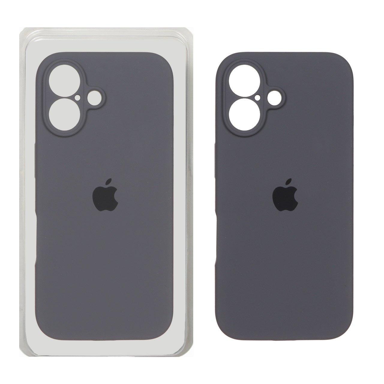 1243048 قاب سیلیکونی پاک کنی محافظ لنزدار اورجینال Apple iPhone 16 - خاکستری (پک اصلی) - تصویر 1