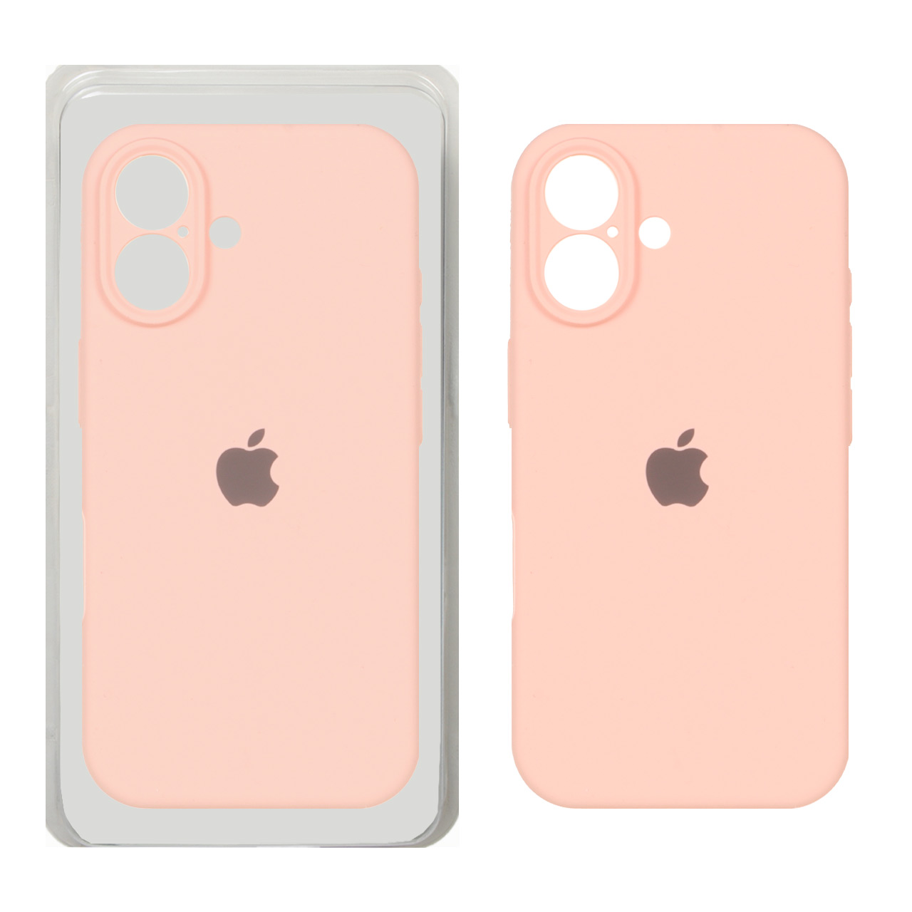 1315532 قاب سیلیکونی پاک کنی محافظ لنزدار اورجینال Apple iPhone 16 - گلبهی (پک اصلی) - تصویر 1