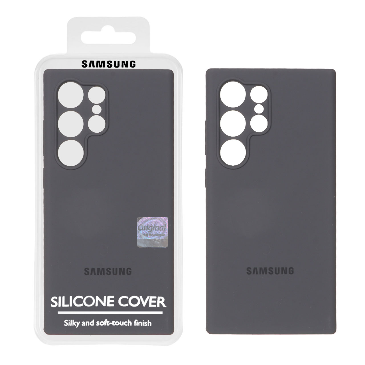 1348322 قاب سیلیکونی پاک کنی اورجینال Master Quality مدل Samsung Galaxy S24 Ultra - خاکستری (پک دار) - تصویر 1