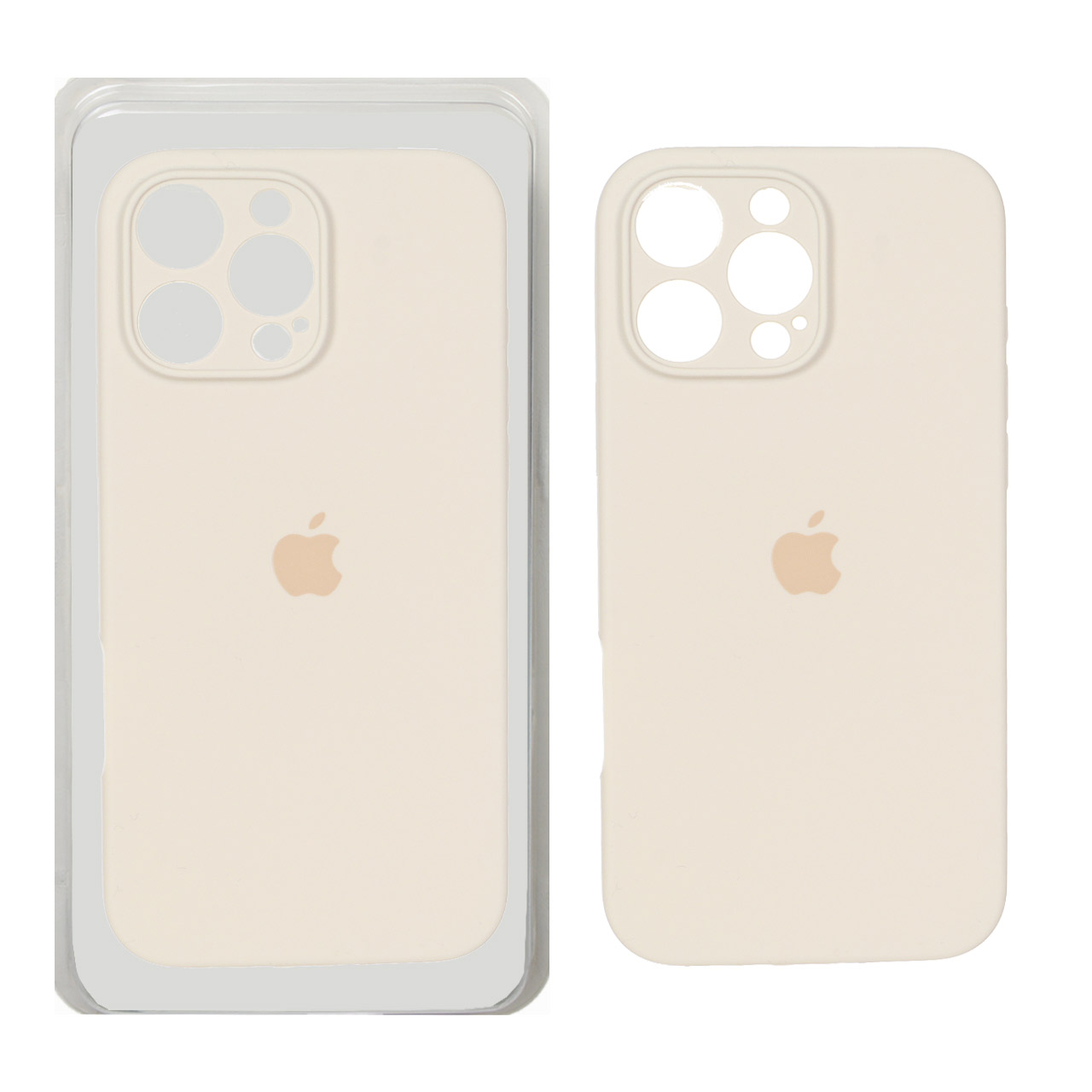 1517010 قاب سیلیکونی پاک کنی محافظ لنزدار اورجینال Apple iPhone 16 Pro Max - کرم (پک دار) - NTC - تصویر 1