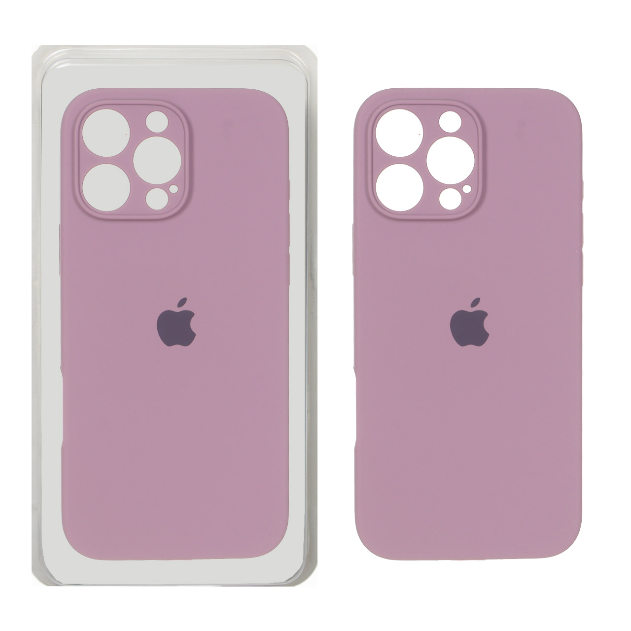 1517014 قاب سیلیکونی پاک کنی محافظ لنزدار اورجینال Apple iPhone 16 Pro Max - بنفش کدر (پک دار) - NTC - تصویر 1