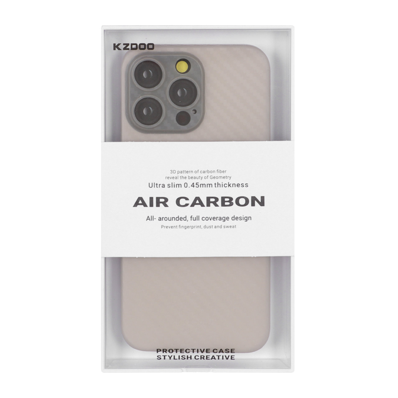 1538404 قاب محافظ لنزدار Original KDoo Air Carbon مدل Apple iPhone 15 Pro Max - تیتانیوم خاکستری ( پک دار) - NTC - تصویر 1