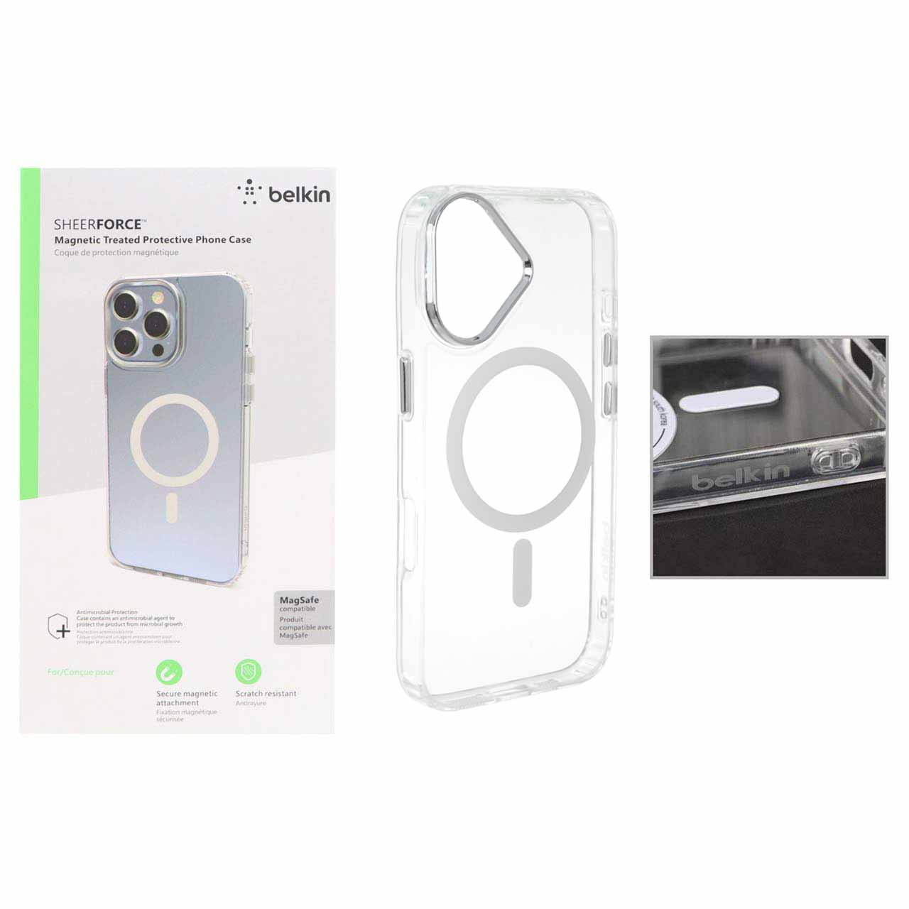 1559504 قاب belkin شفاف Magsafe مدل Apple iPhone 17 (پک دار) - تصویر 1