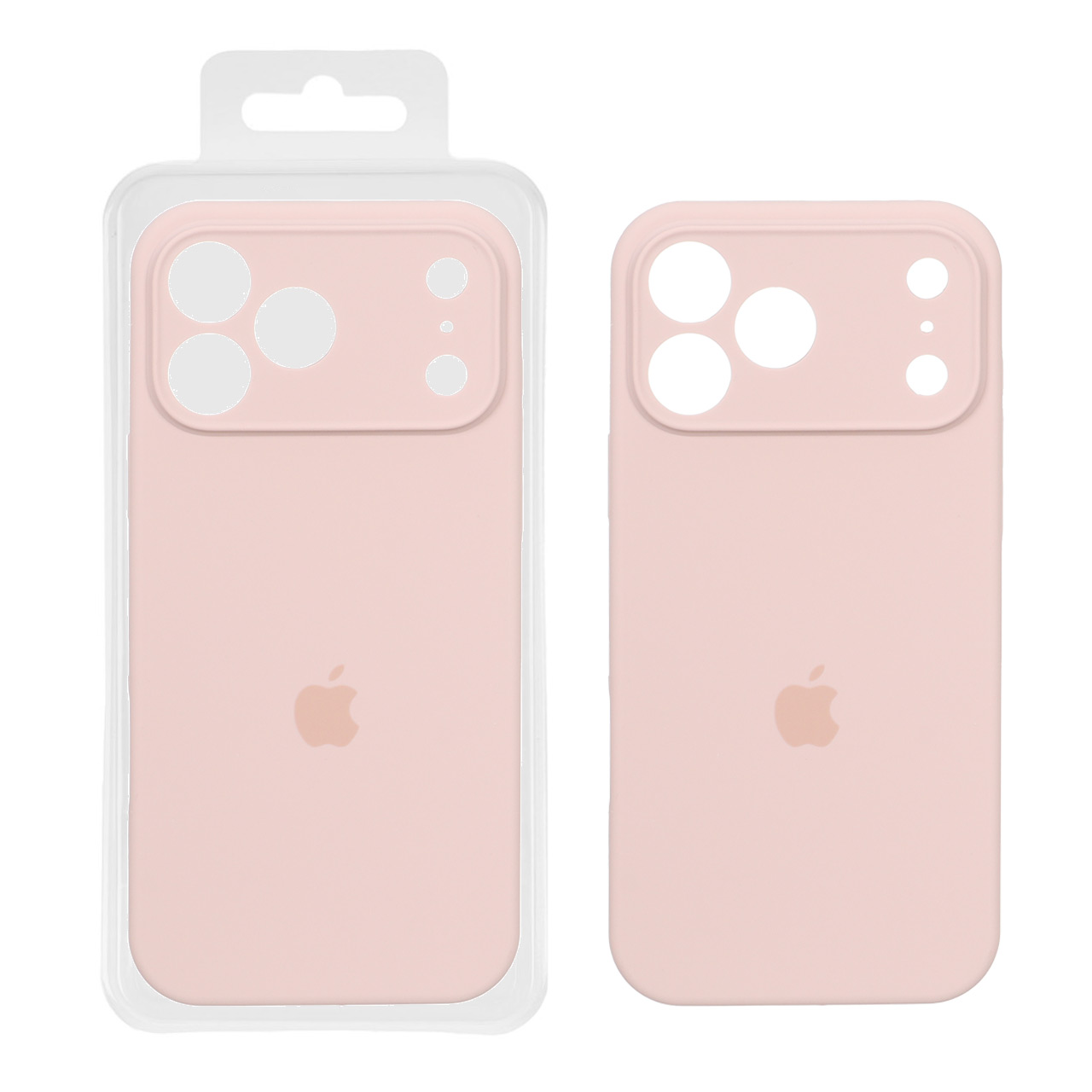 1577408 قاب سیلیکونی پاک کنی محافظ لنزدار اورجینال Apple iPhone 17 Pro Max - صورتی چرک (پک اصلی) - تصویر 1
