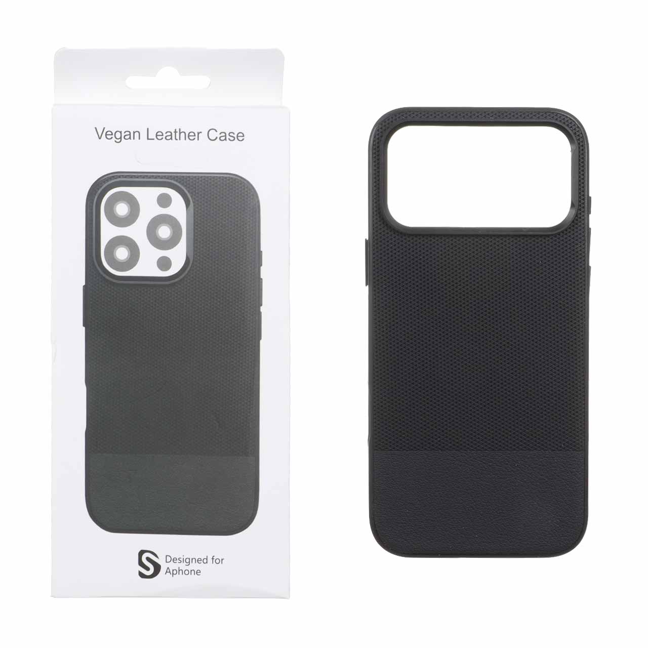 1583056 قاب اورجینال Vegan Leather Case چرمی دو تکه Apple iPhone 17 Pro Max - مشکی (پک دار) - MPS - تصویر 1