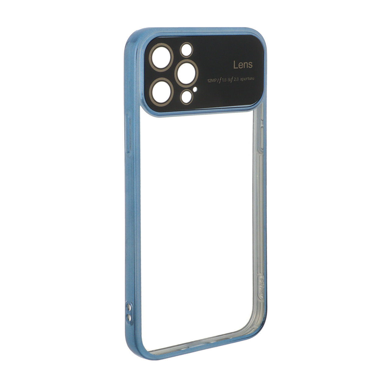 1595976 قاب دور رنگی محافظ لنز شیشه ای Apple iPhone 12 Pro - آبی - تصویر 1