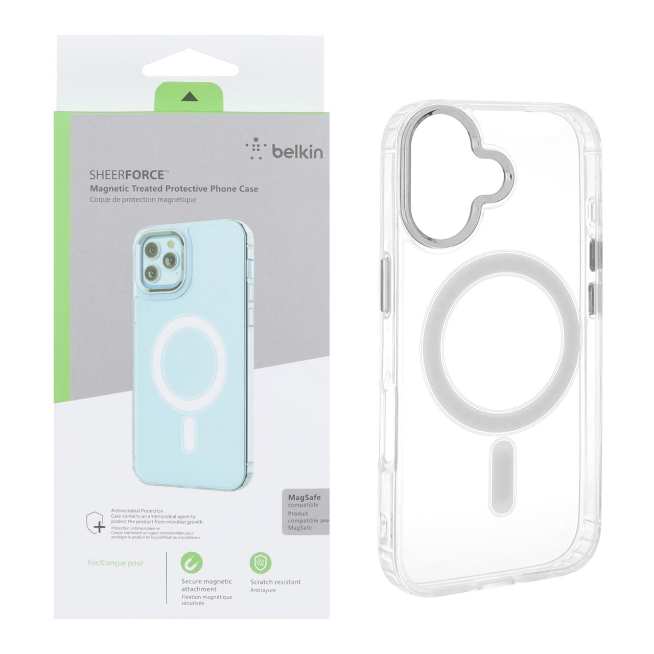 1617352 قاب belkin شفاف Magsafe مدل Apple iPhone 17 (پک دار) - تصویر 1
