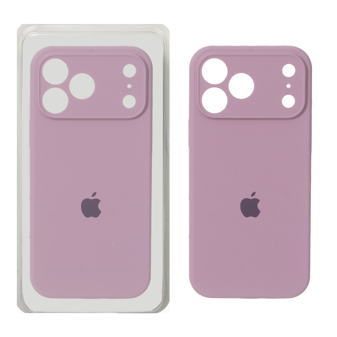 1634530 قاب سیلیکونی پاک کنی محافظ لنزدار اورجینال Apple iPhone 17 Pro Max - بنفش کدر (پک دار) - NTC - تصویر 1