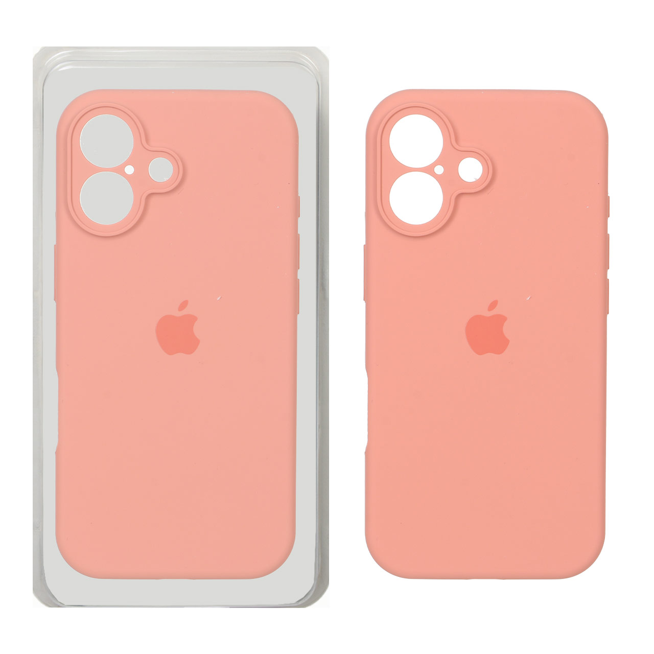 1652508 قاب سیلیکونی پاک کنی محافظ لنزدار اورجینال Apple iPhone 17 - گلبهی تیره (پک اصلی) - تصویر 1