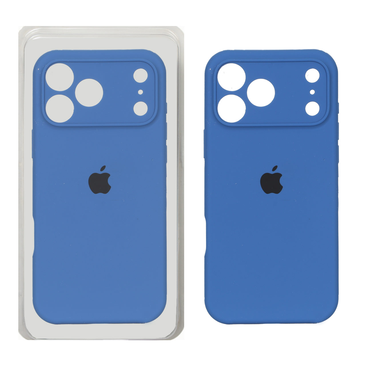 1654868 قاب سیلیکونی پاک کنی محافظ لنزدار اورجینال Apple iPhone 17 Pro Max - آبی کد 1 (پک دار) - NTC - تصویر 1
