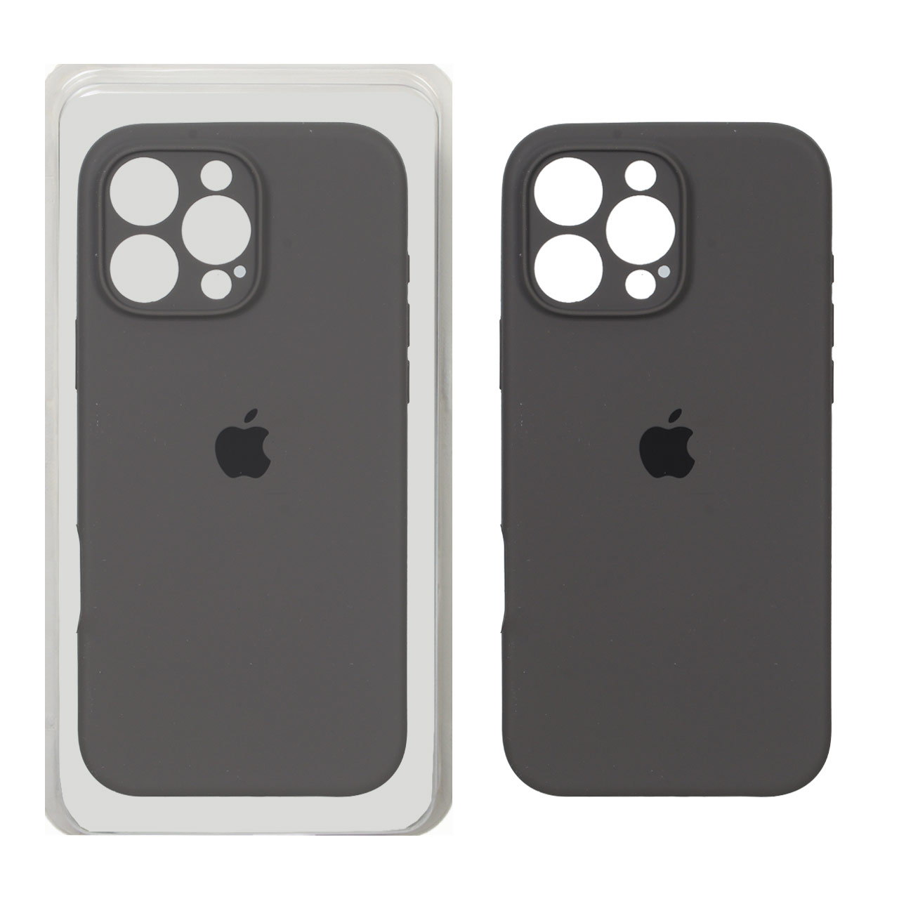 1654932 قاب سیلیکونی پاک کنی محافظ لنزدار اورجینال Apple iPhone 16 Pro Max - خاکستری کد 1 (پک دار) - NTC - تصویر 1