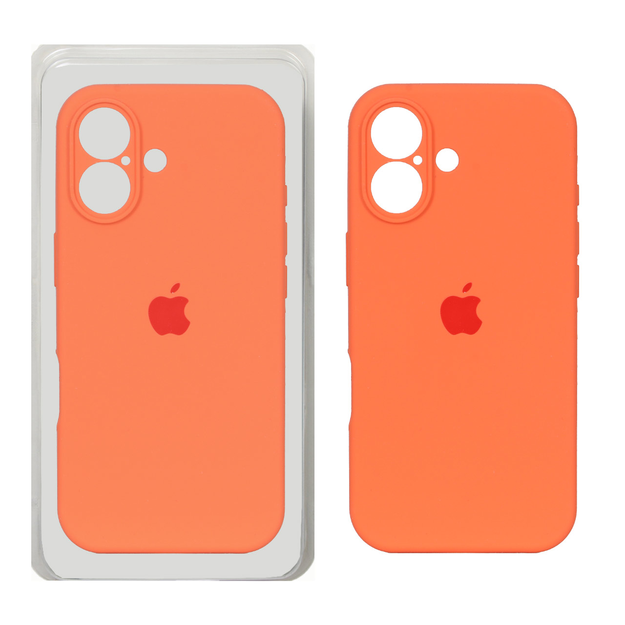 1654952 قاب سیلیکونی پاک کنی محافظ لنزدار اورجینال Apple iPhone 17 - نارنجی کد 2 (پک دار) - NTC - تصویر 1