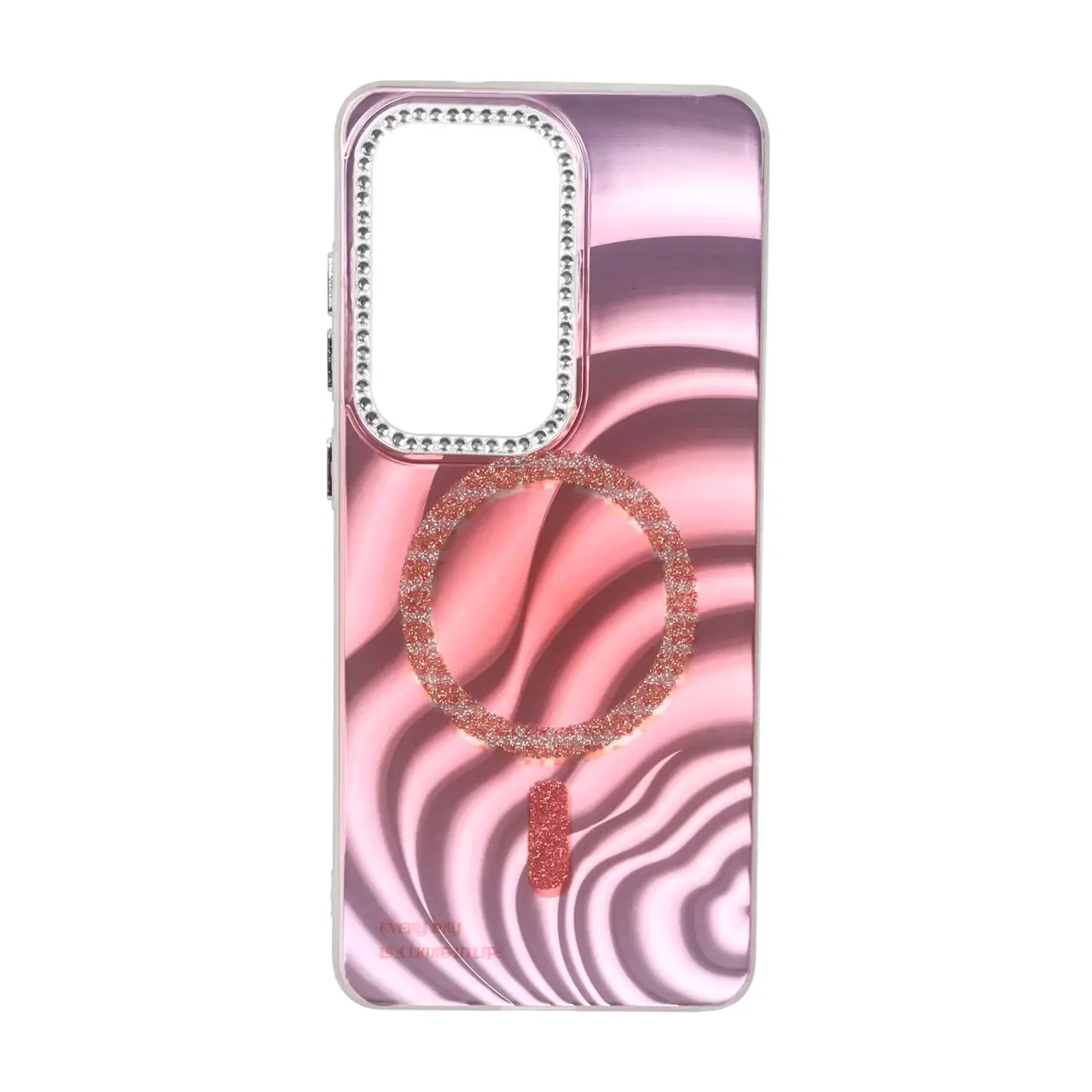 1668742 قاب هولوگرامی طرح مگ سیف اکلیلی دور لنز نگین دار Samsung Galaxy S26 Ultra - کد 52 - تصویر 1