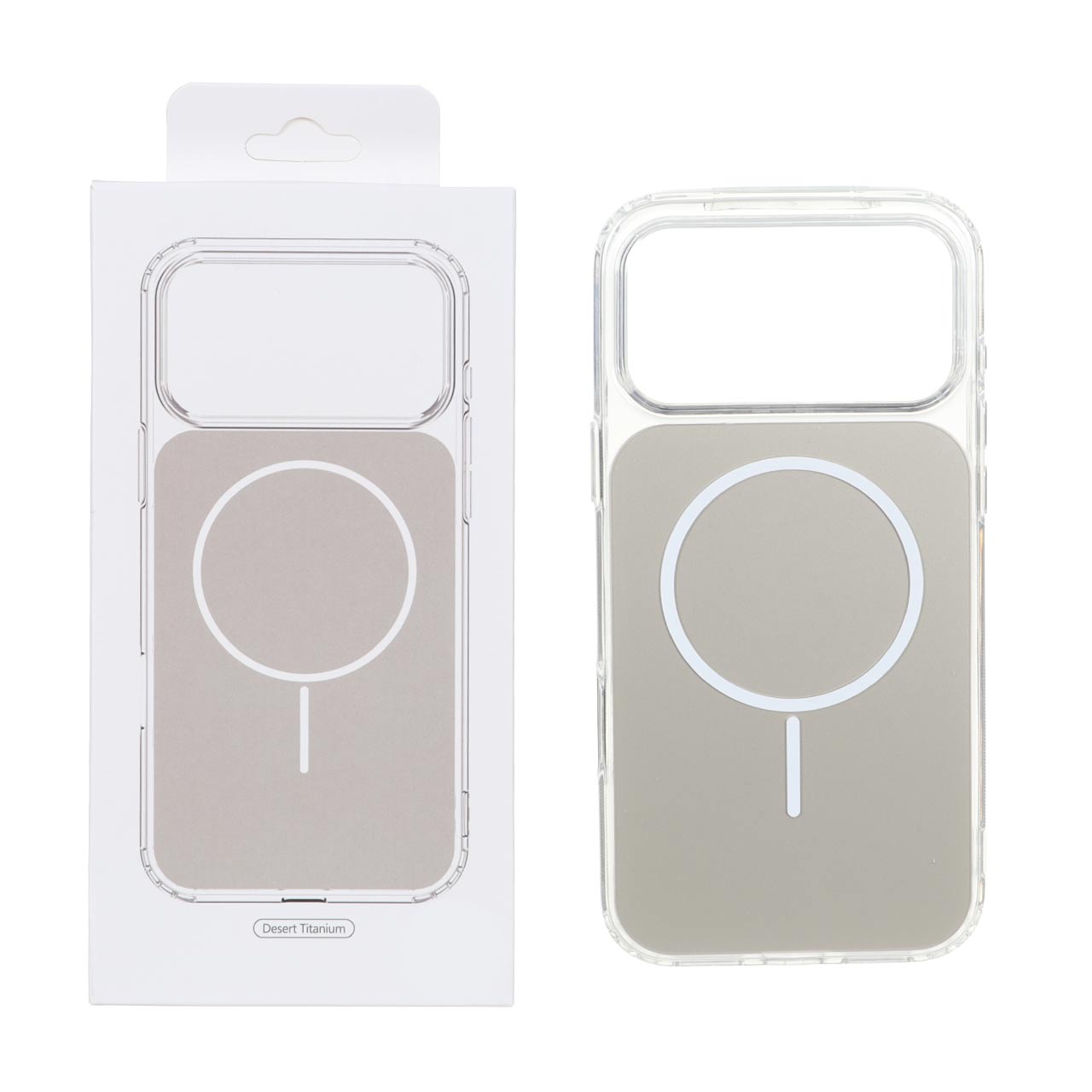 1669876 قاب پشت رنگی دور ژله ای با قابلیت شارژ MagSafe مدل Apple iPhone 17 Pro - صحرایی (پک دار) - تصویر 1