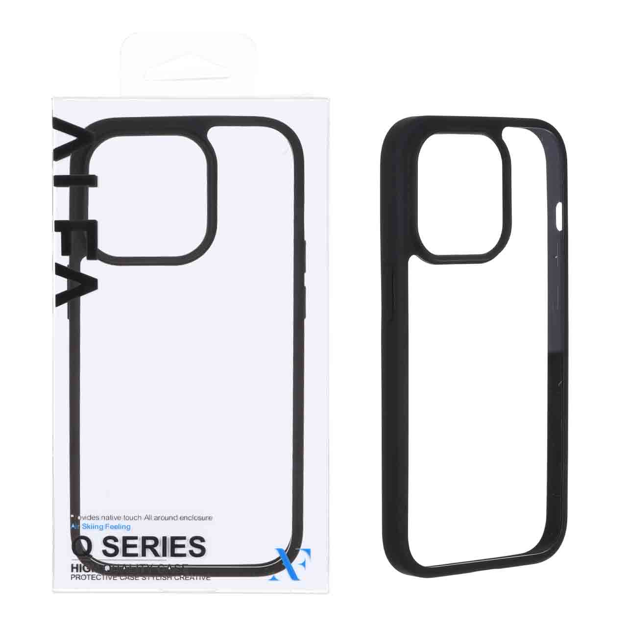 1680020 قاب اورجینال Q Series شفاف Alfa مدل Apple iPhone 13 Pro - مشکی (پک دار) - تصویر 1