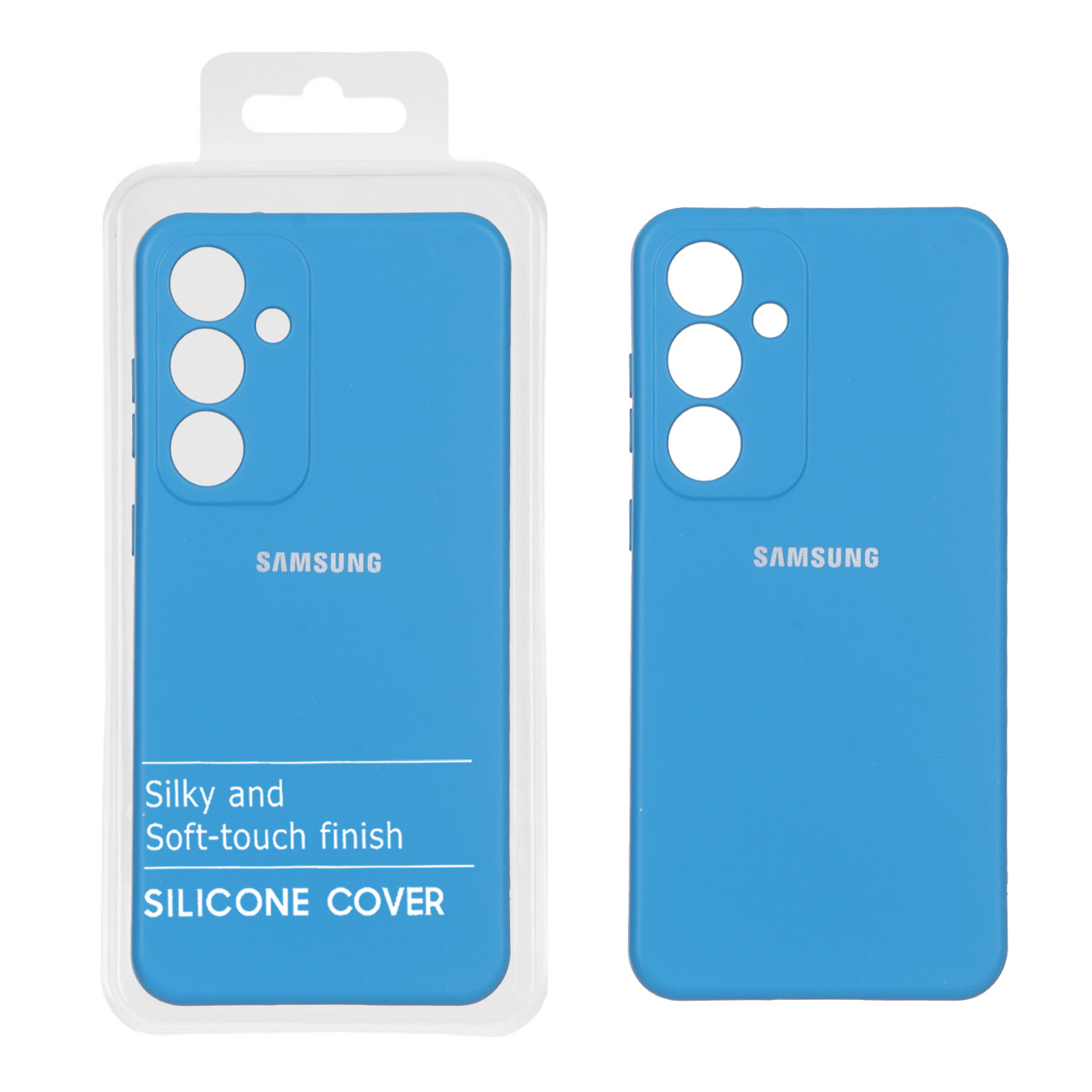 1688508 قاب نیو سیلیکون محافظ لنزدار RFF مدل Samsung Galaxy S24 FE - آبی (پک دار) - تصویر 1
